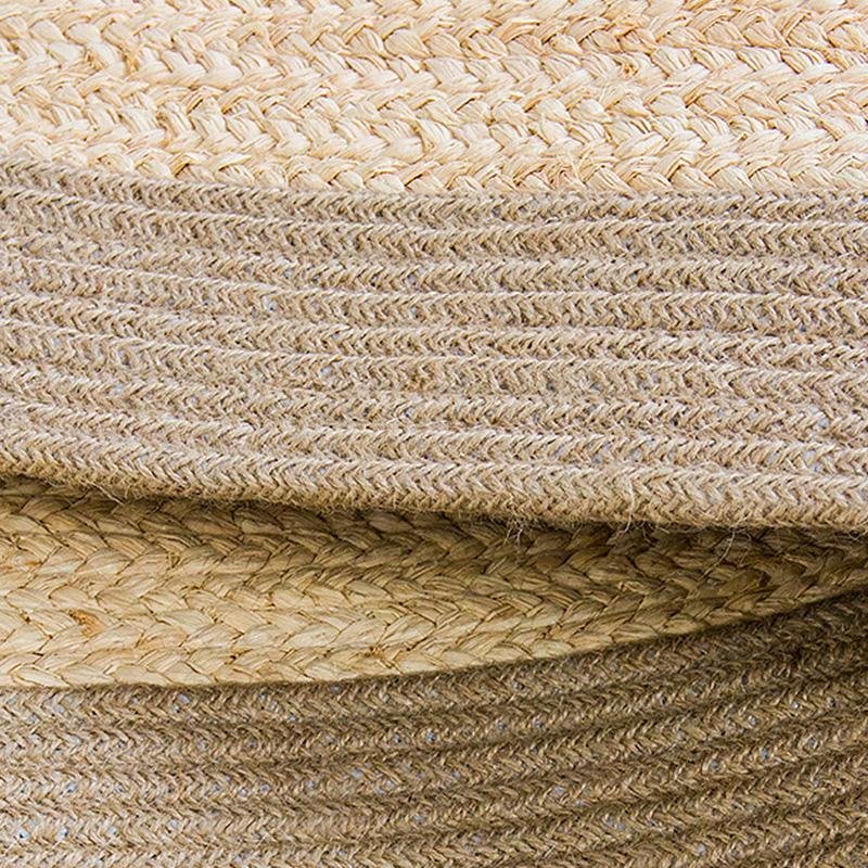 Burlywood Light Brown Hemp Area Rug