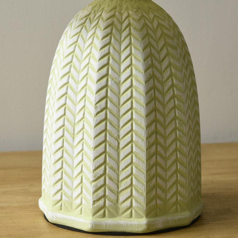 Modern Farmhouse White Ceramic Table Lamp - dazuma