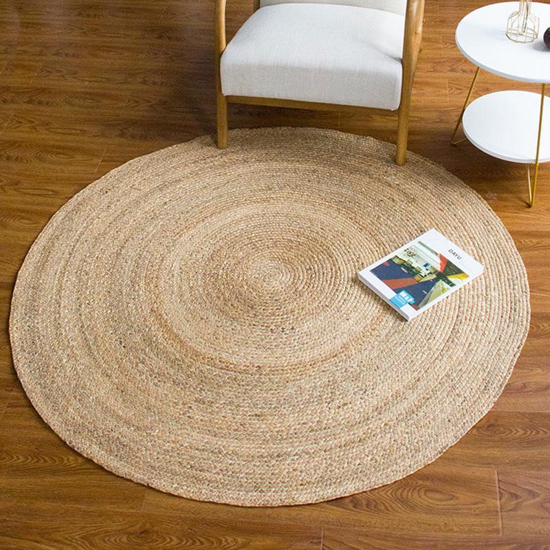 Round Rectangle Seagrass Carpet