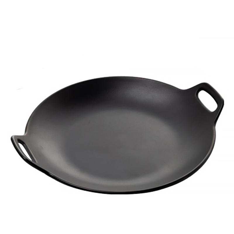 5 - Piece Farmhouse Melamine Dinnerware Trays Set with Handles