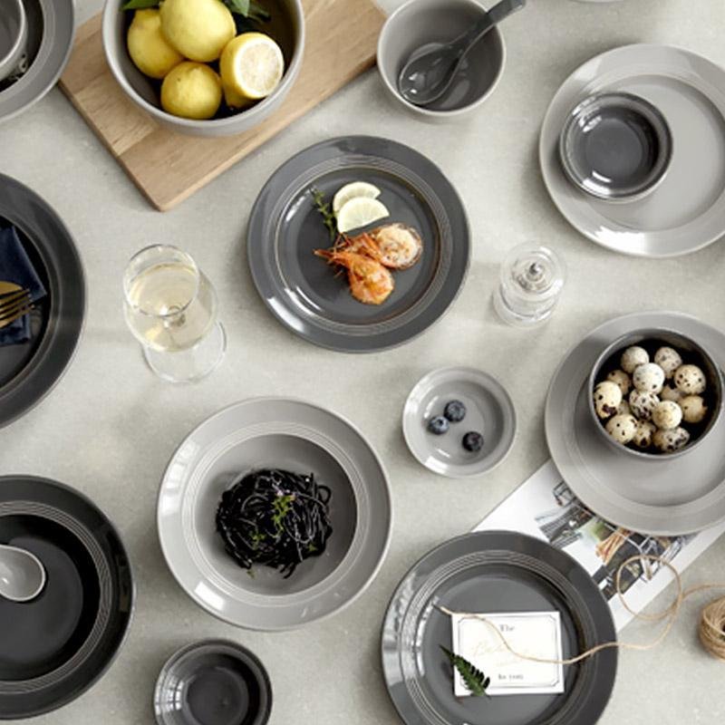 Farmhouse Ceramic Dinnerware Bowls Plates Set