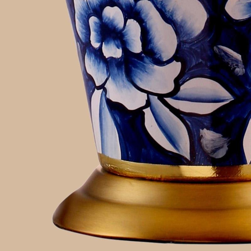 Antique Style 23'' Porcelain Flower Pattern Table Lamp - dazuma