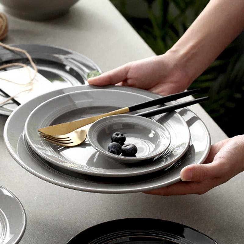 Farmhouse Ceramic Dinnerware Bowls Plates Set - dazuma