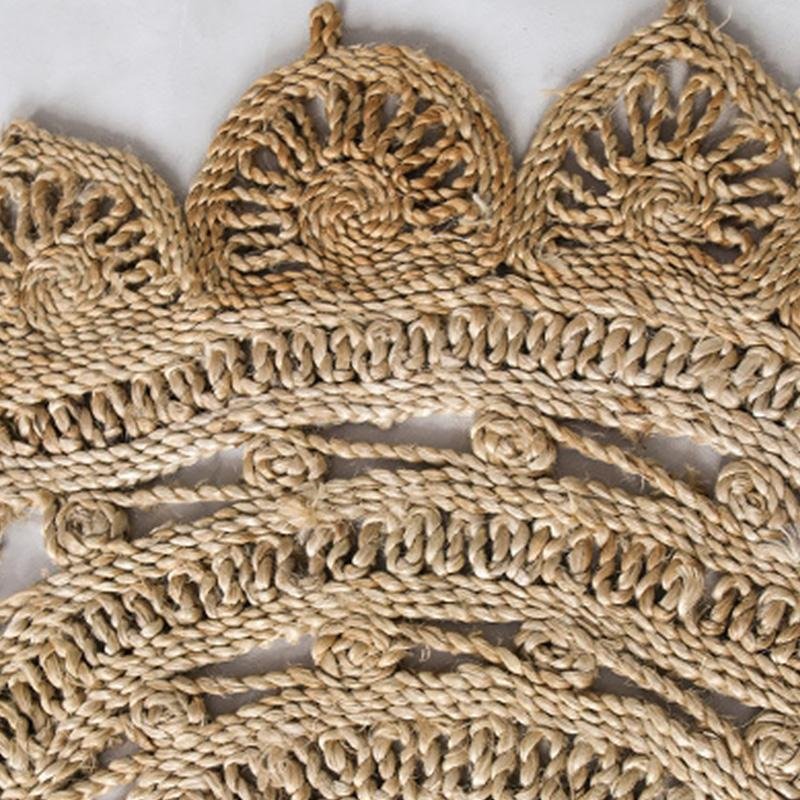 Rustic Round Octagonal Oval Rectangular Decorative Hemp Rug