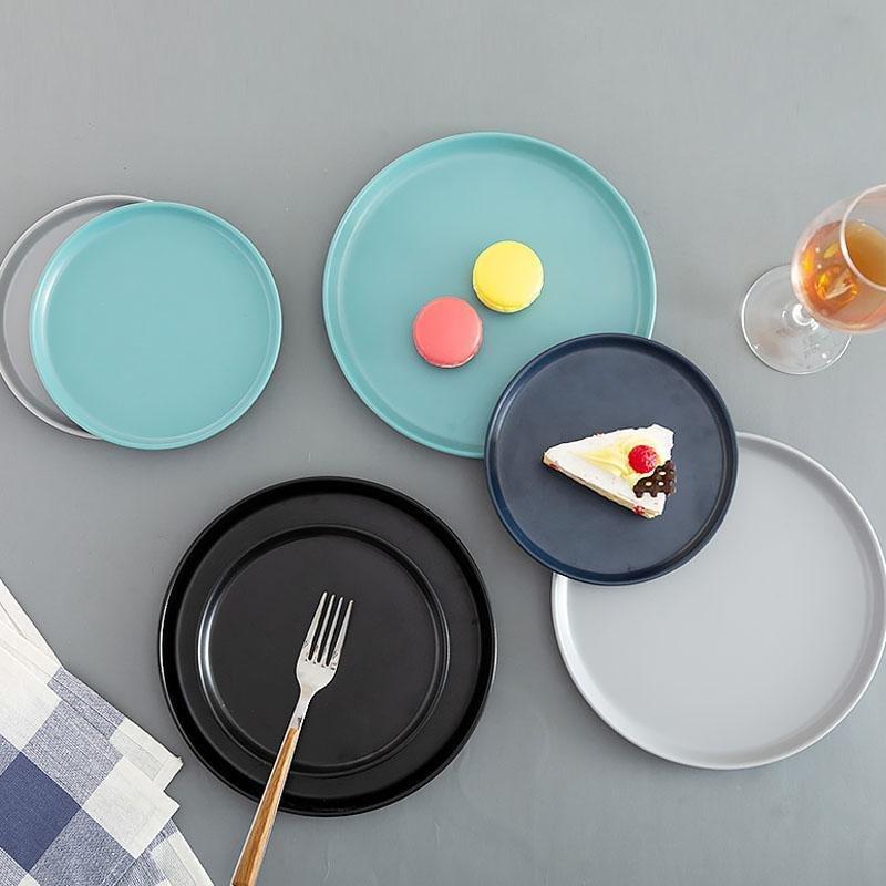 16 Piece Farmhouse Melamine Dinnerware Trays Bowls Set