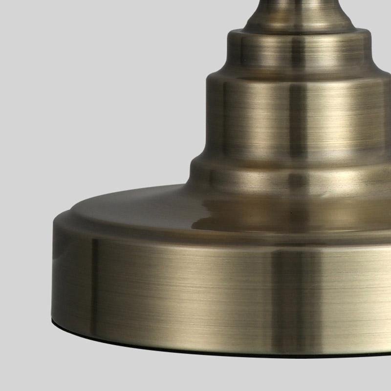 Industrial Empire - Style Metal Desk Lamp with Curved Arm and Adjustable Lighting