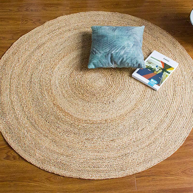 Round Rectangle Seagrass Carpet - dazuma