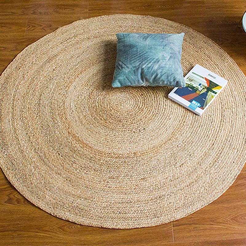 Round Rectangle Seagrass Carpet