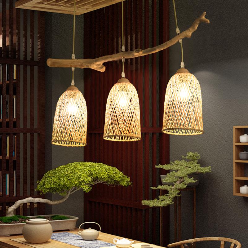 Tiny Delicate Bamboo Pendant Lights for Decoration - dazuma