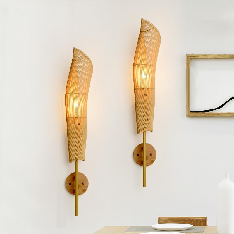 Freeform Organically Sourced Bamboo Wall Light - dazuma