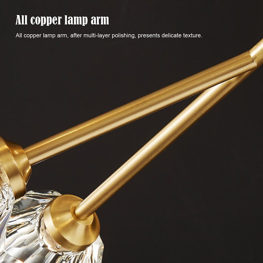 39'' LED 15-Light 12 Bulbs 9-Light 6-Light Lantern Desgin Chandelier Modern Artistic Copper Crystal Empire Sputnik Metal Ceiling Lights
