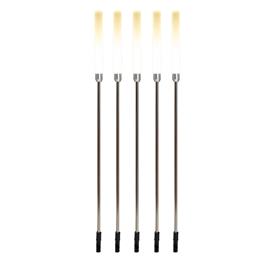 Acrylic bubble landscape light with multiple units arranged for modern outdoor lighting.