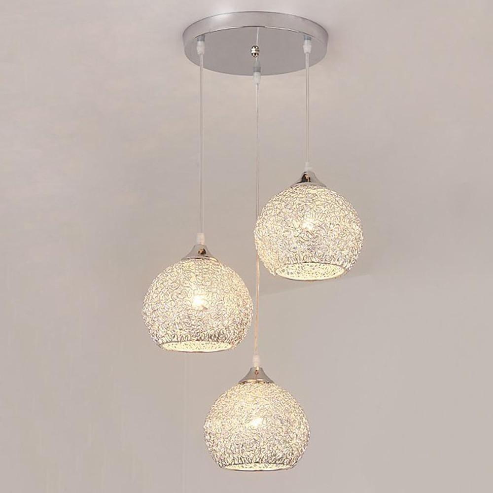 Semi - Transparent Cluster Metal Bar Pendant Light with Sternly Durable Adjustable