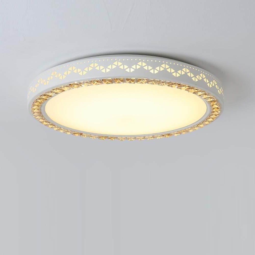 12'' LED 1-Light Flush Mount Lights Modern Contemporary Metal Acrylic Crystal Ceiling Lights