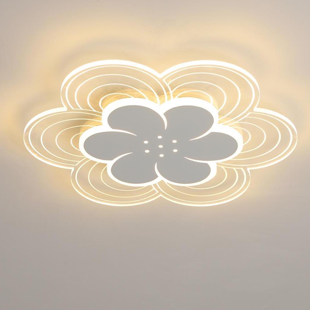 17'' LED 1-Light Geometric Shapes Dimmable Flush Mount Lights Modern LED Metal Acrylic Geometrical Dimmable Ceiling Lights