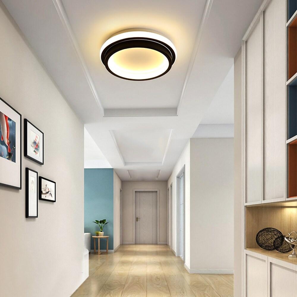 9'' LED 2-Light Flush Mount Lights Modern LED Metal PVC Linear Ceiling Lights-dazuma