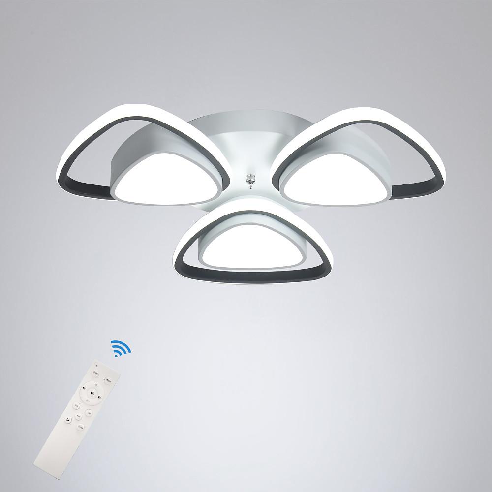 20'' LED 1-Light Geometric Shapes Flush Mount Lights Modern LED Metal Acrylic Crystal Mini Geometrical Dimmable Ceiling Lights-dazuma