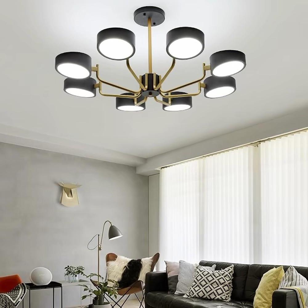 8 - Light Tasking Chandelier - Fixed 24'' Height, 3000K - 5400K