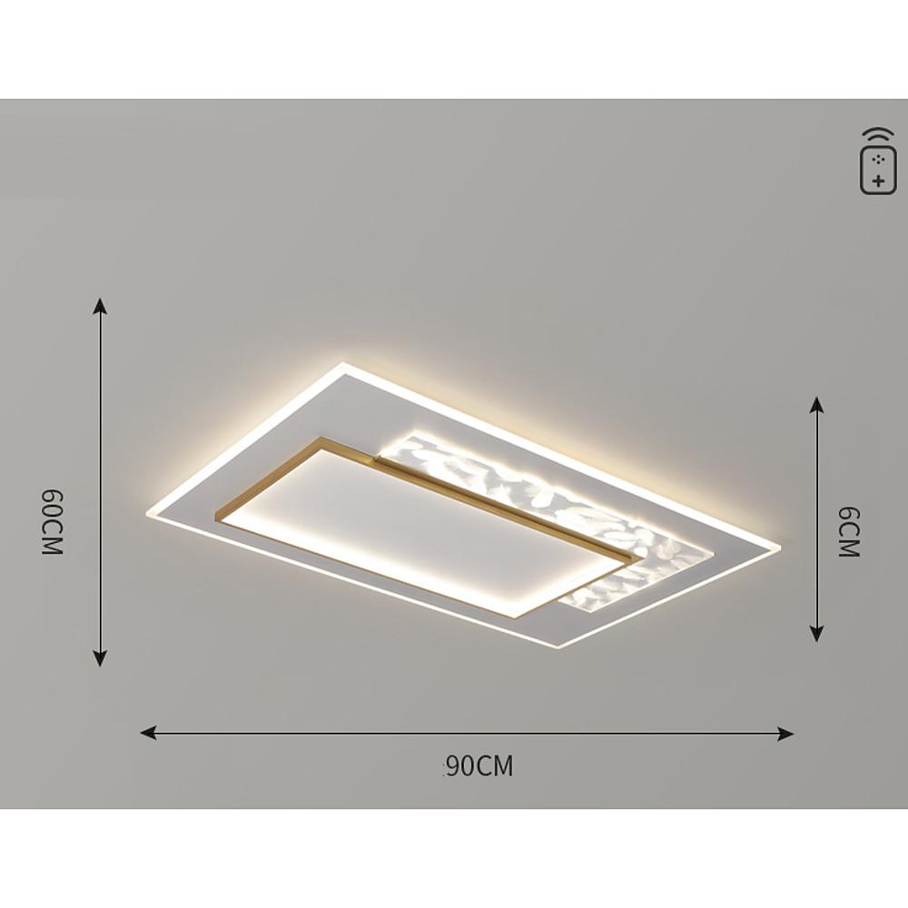 17'' LED 1-Light Single Design Flush Mount Lights Nordic Style LED Metal Feather Acrylic Dimmable Ceiling Lights-dazuma