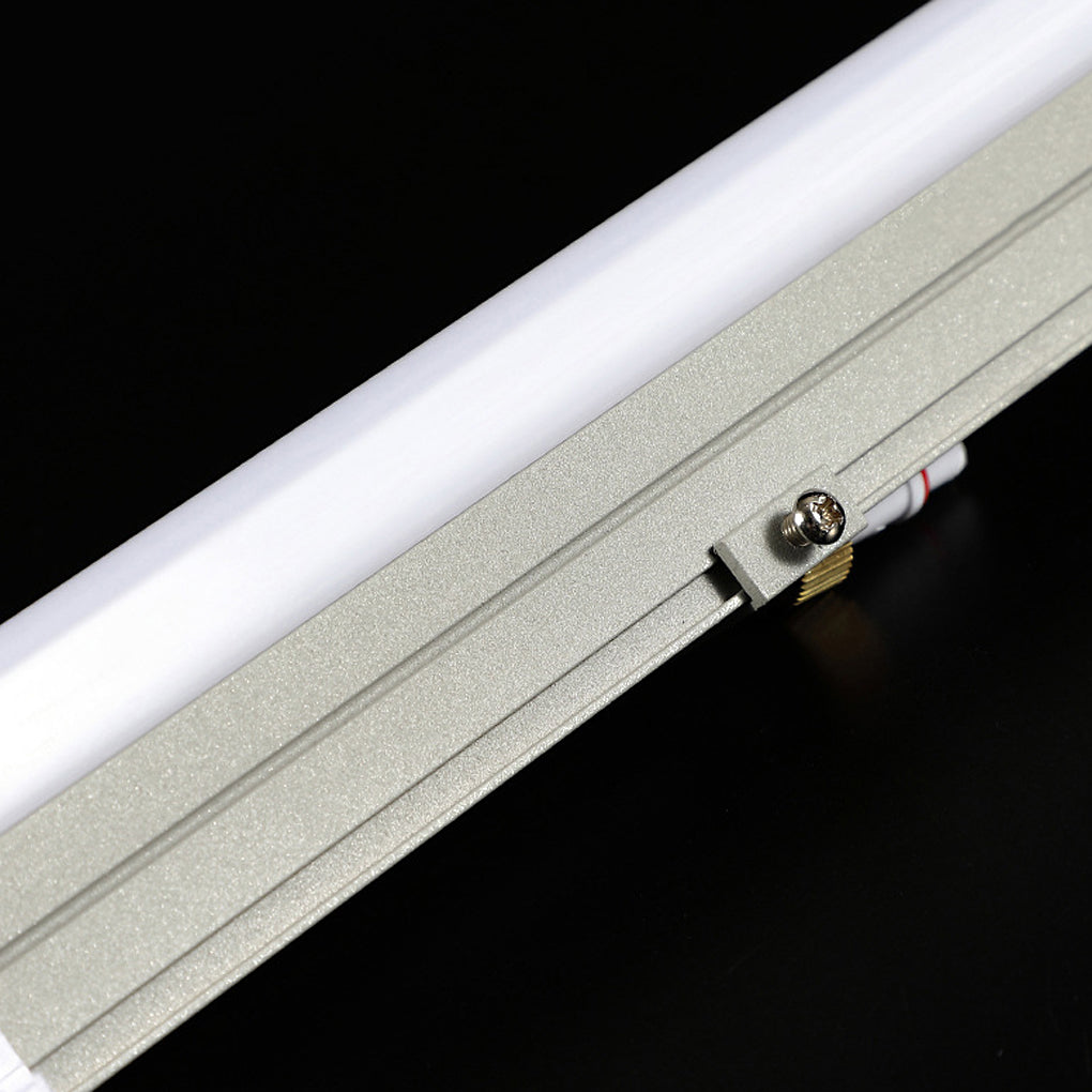 Architectural led strip lighting close-up highlighting metal clip and secure installation mechanism.