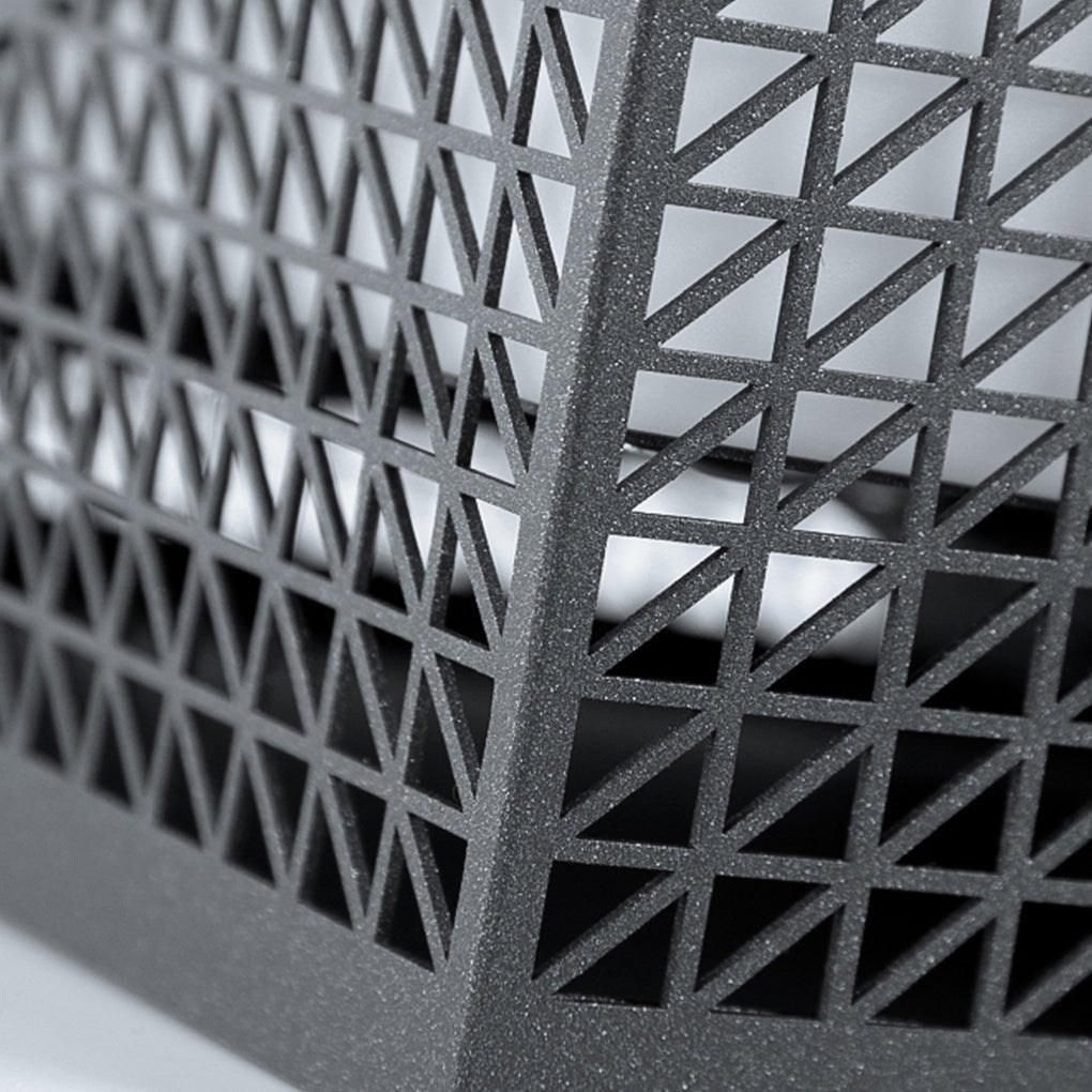 Industrial Solar Garden Light with Elegant Mesh Design