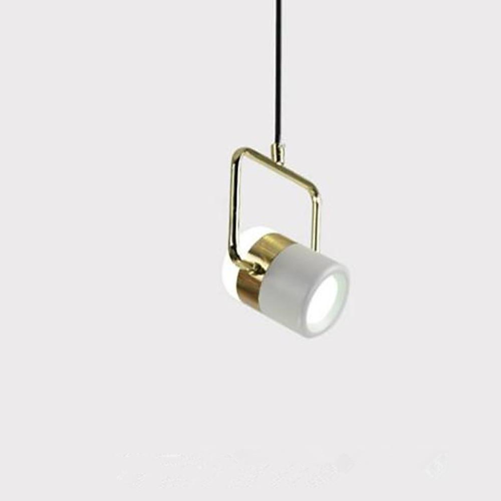 Projector - Like Electroplated Metal Modern Pendant Lighting with Flexible Ambient Light