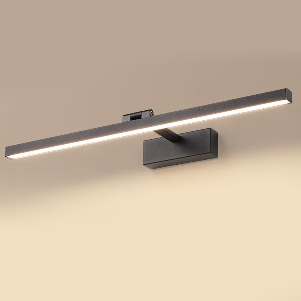 Bath Bar Vanity Light includes a linear LED fixture with adjustable settings to brighten bathroom spaces with elegance.