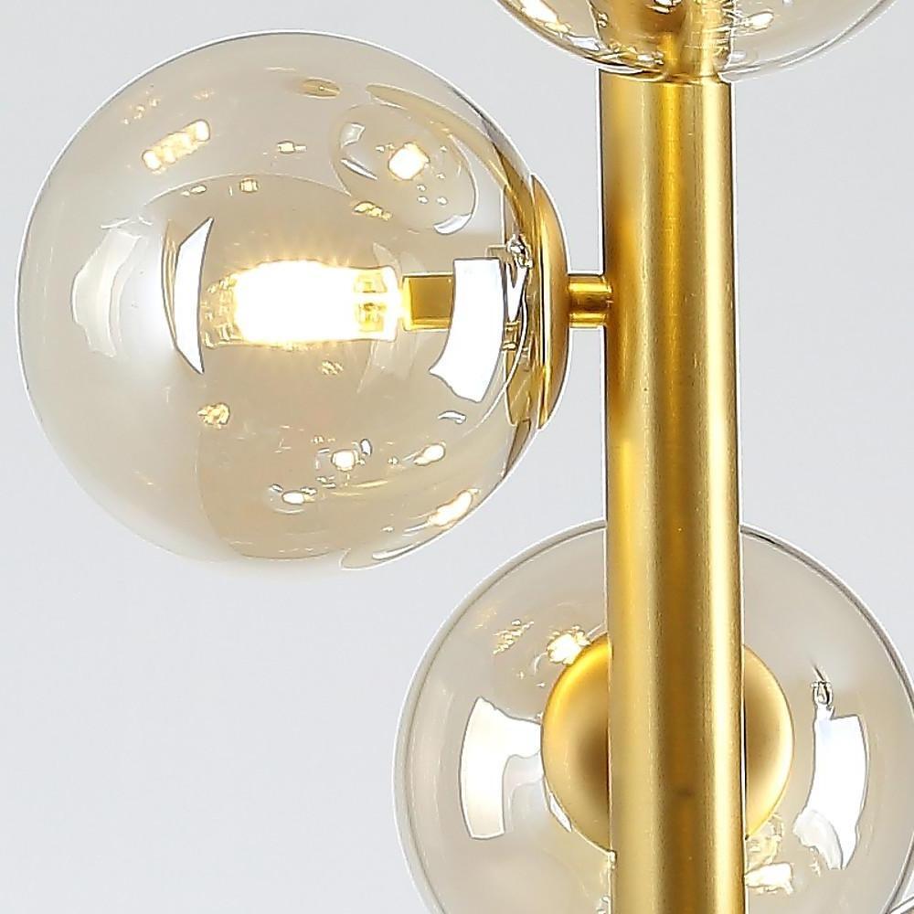 34'' Artistic Glass 7 - light LED Modern Chandeliers Pendant Light Hanging Lamp