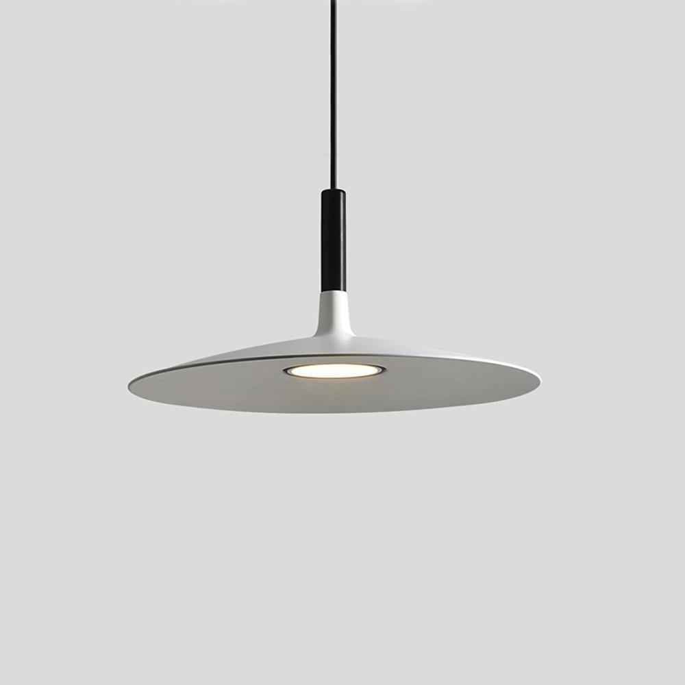 18'' LED 1-Light Single Design Pendant Light Nordic Style Country Metal PVC Island Lights-dazuma