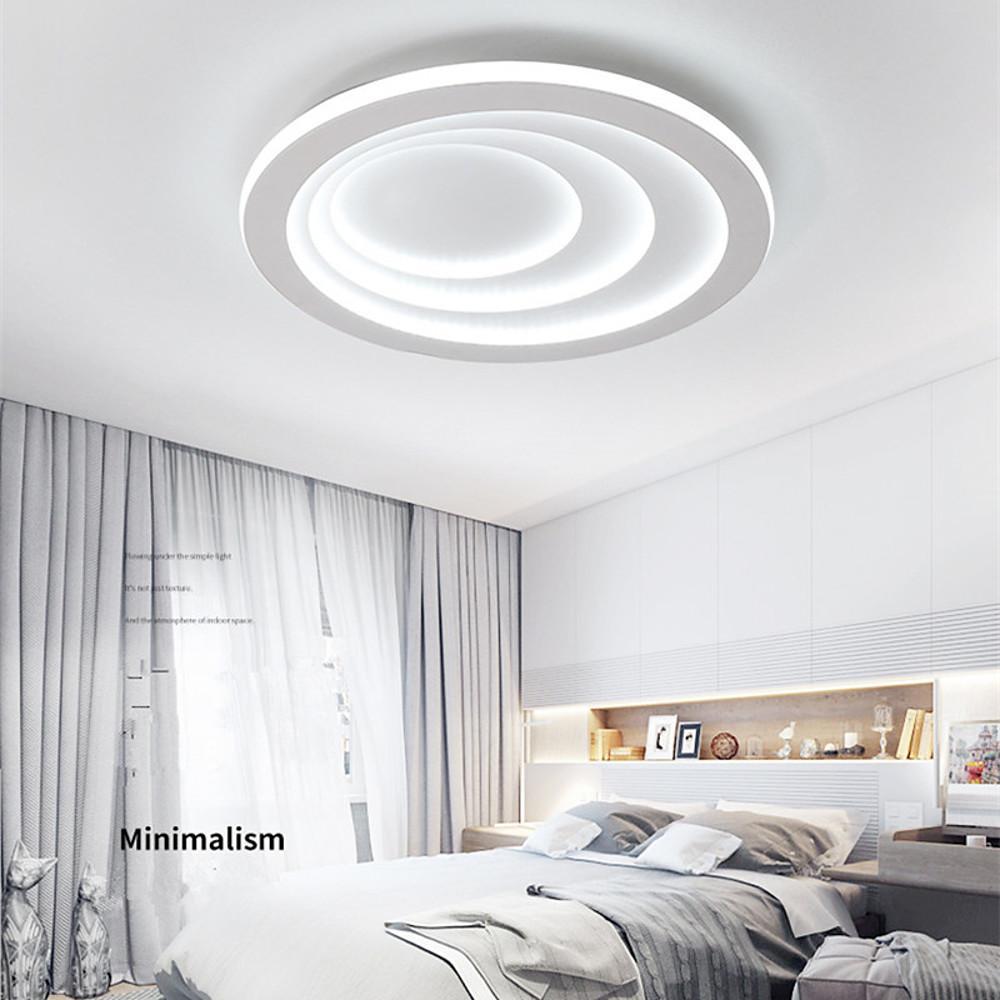 24'' LED 1-Light Geometric Shapes Flush Mount Lights Nordic Style LED Metal Acrylic Silica gel Ceiling Lights-dazuma