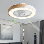 Flush Ceiling Fan with Light and Remote LED Bladeless Light
