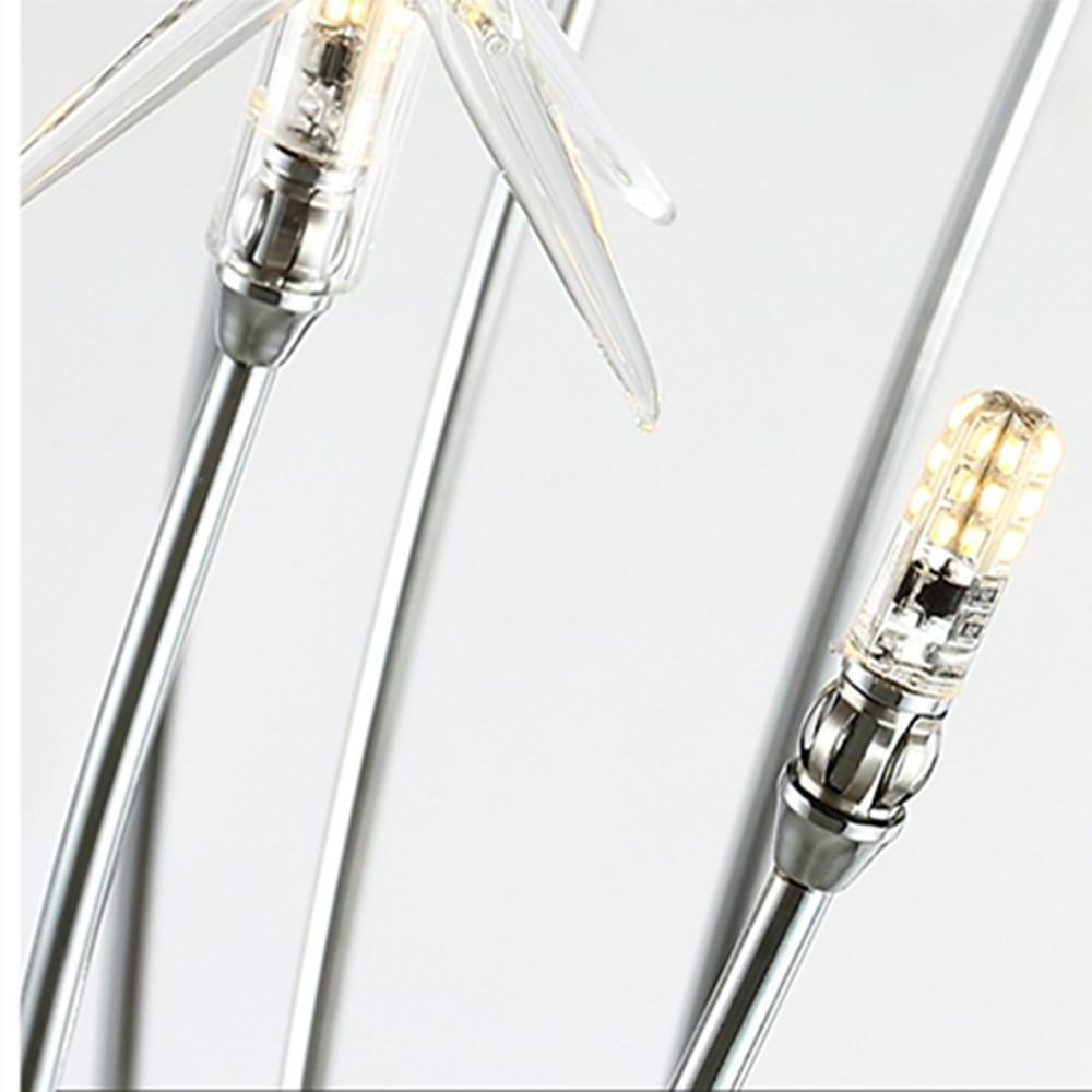 7'' Galaxy Inspired Modern Mini - Style Metal Chrome Chandelier With 10 LED Lights