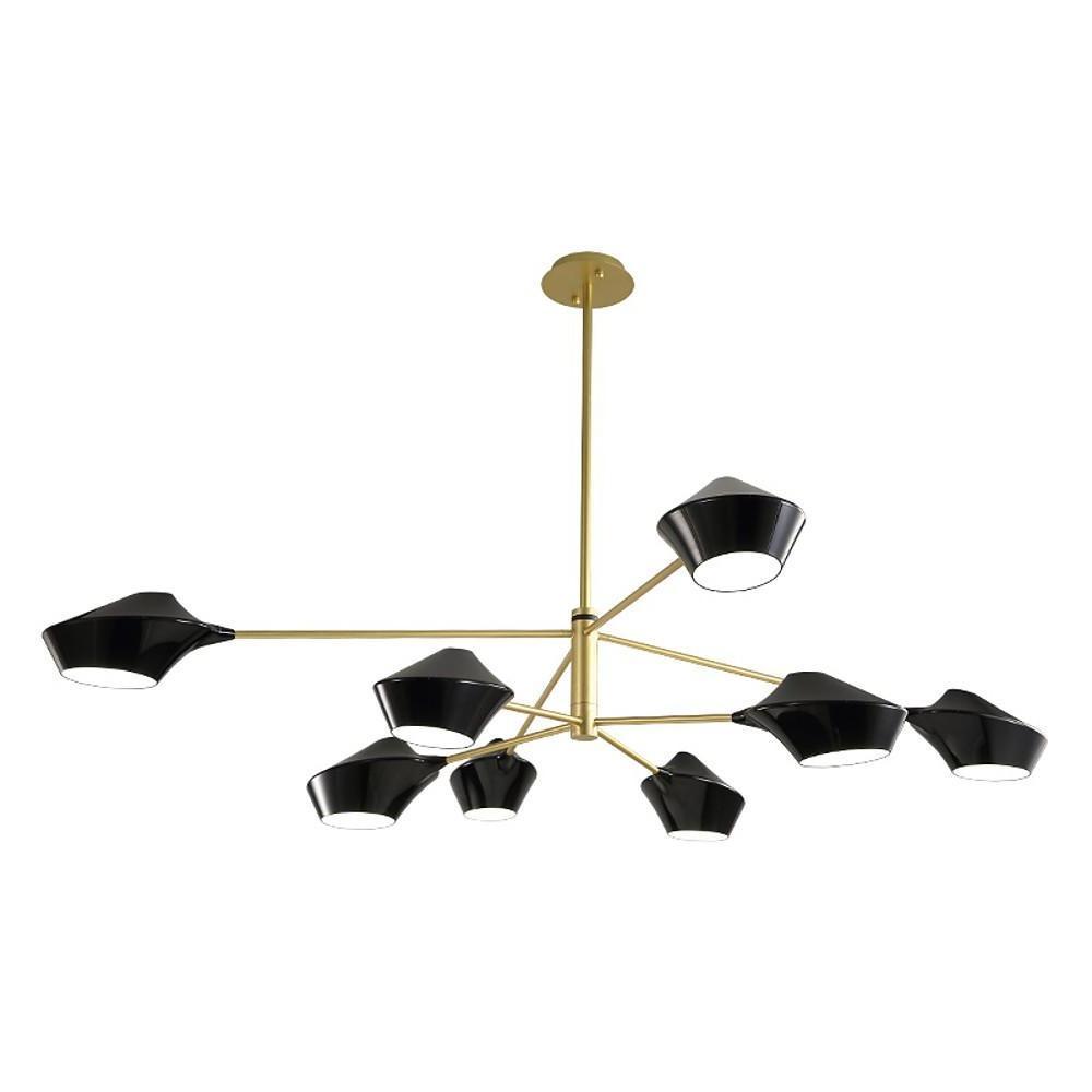 8 - light Artistic LED Industrial Sputnik Chandelier Hanging Ceiling Lights