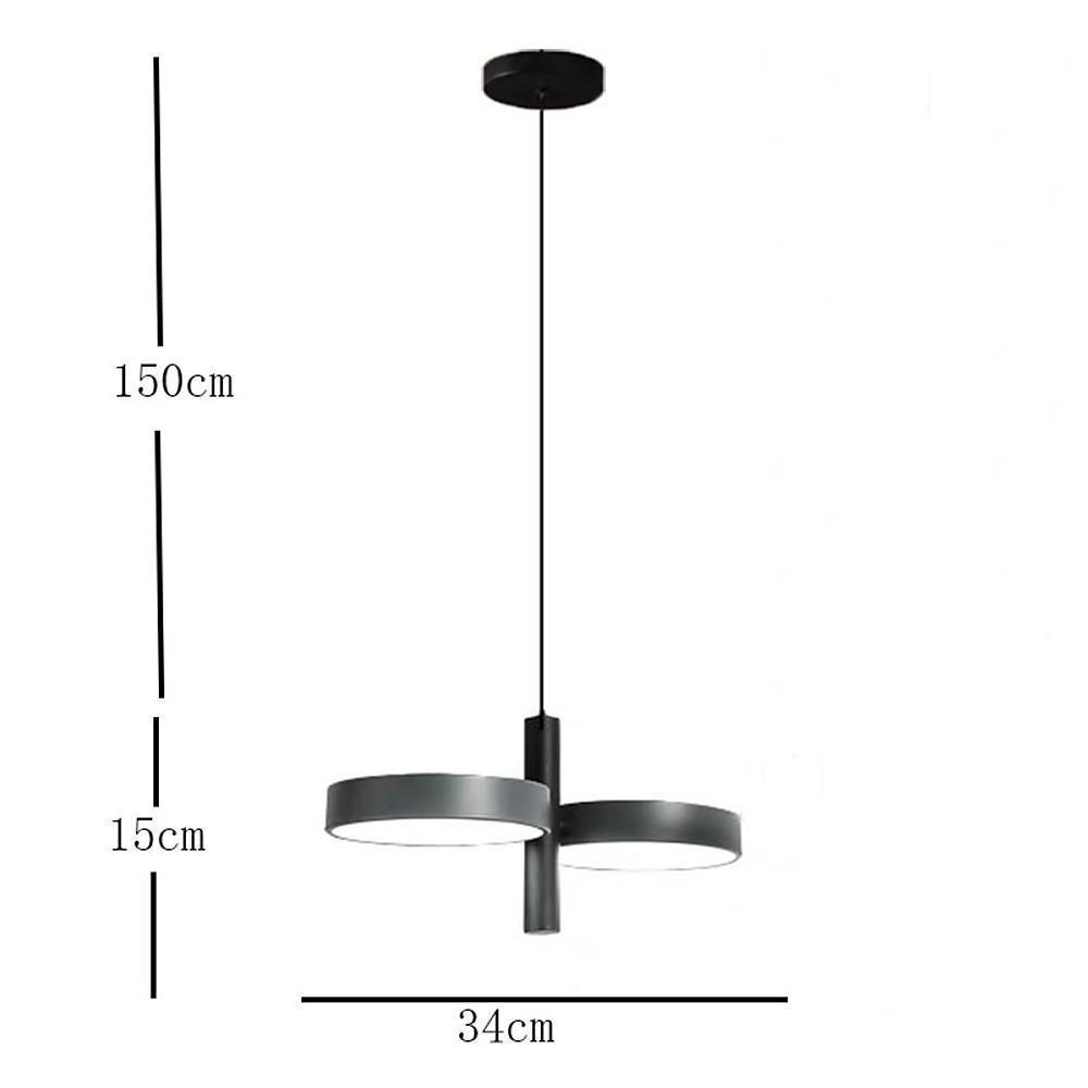 13'' LED 2-Light Lantern Desgin Pendant Light Modern Metal PVC Island Lights