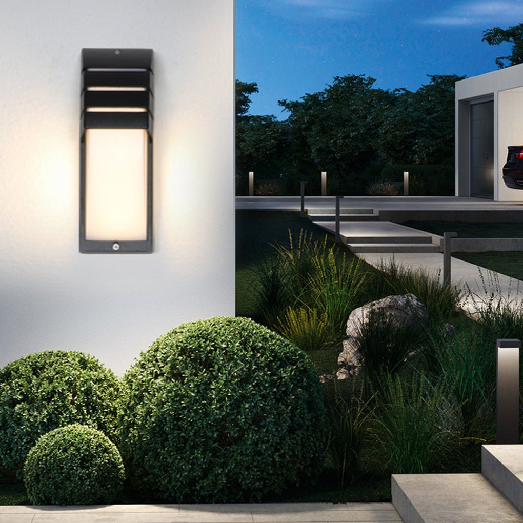 Body Induction Waterproof LED Wall Lights for Outdoor Balcony Terrace Aisle - Dazuma