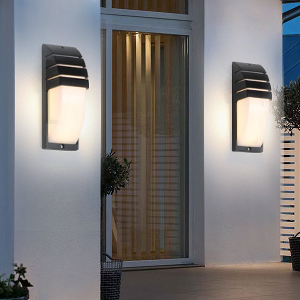 Body Induction Waterproof LED Wall Lights for Outdoor Balcony Terrace Aisle - Dazuma