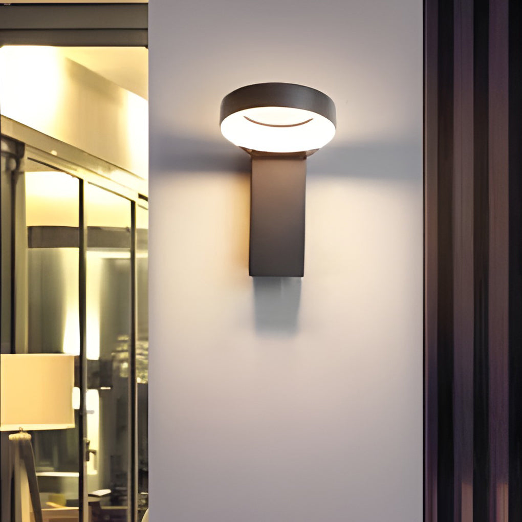 Bollard landscape lights enhancing a stylish outdoor entrance with ambient light.