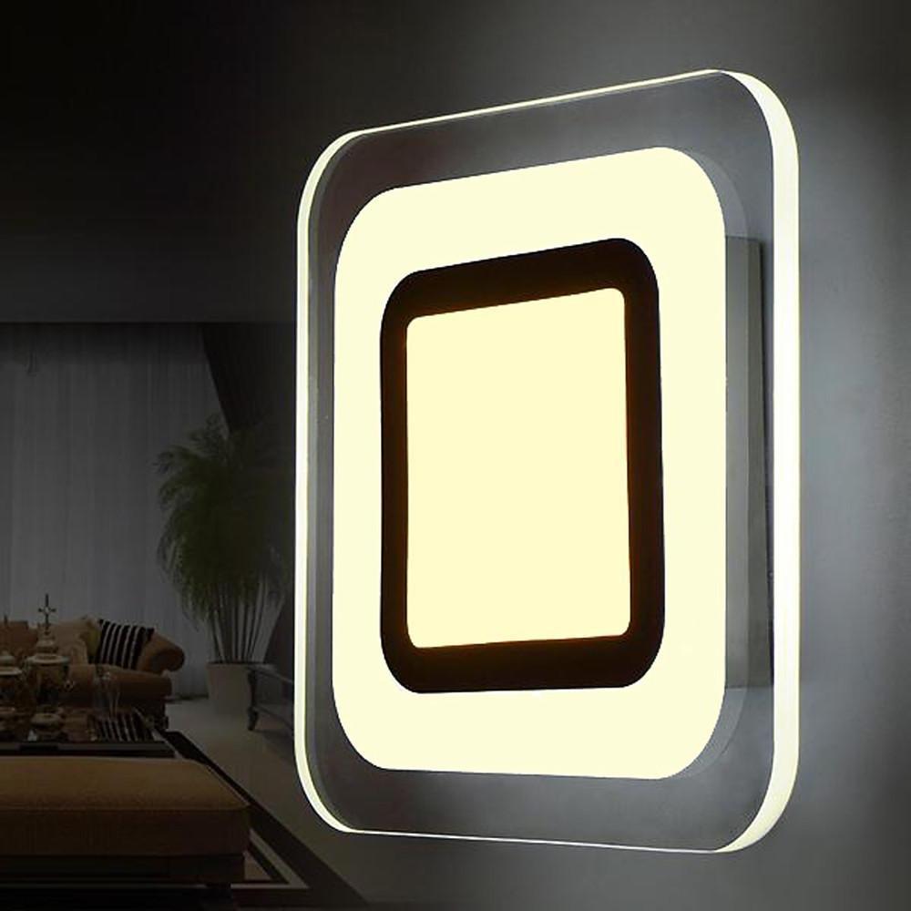 8'' 1-Light LED Flush Mount Lights Modern Contemporary Metal Acrylic Ceiling Lights