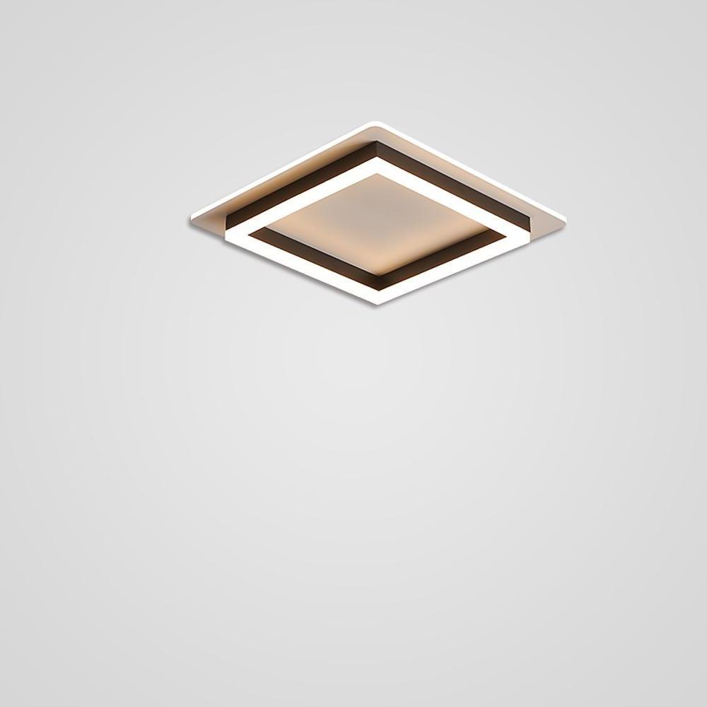 16'' LED 1-Light Flush Mount Lights Modern LED Metal Acrylic Linear Ceiling Lights-dazuma