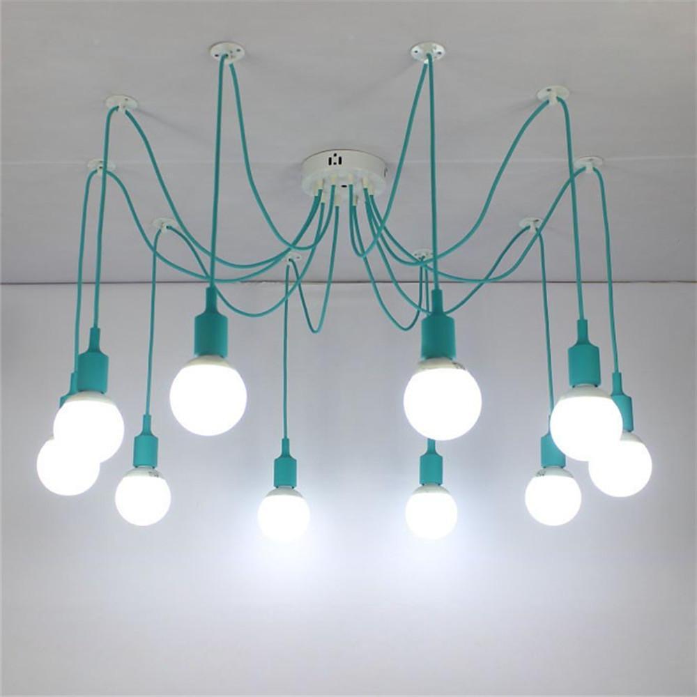 Cluster Spider Pendant Lighting 10 - heads DIY Adjustable Ceiling Lights