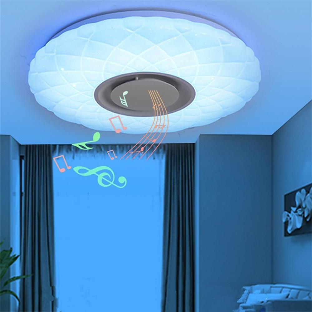 20'' LED 1-Light Circle Design Flush Mount Lights Metal Acrylic Dimmable Ceiling Lights-dazuma