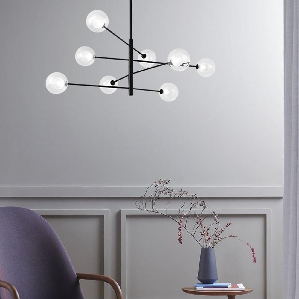 42'' LED Halogen 8-Light New Design Chandelier Nordic Style Modern Metal Glass Island Linear Sputnik Design-dazuma