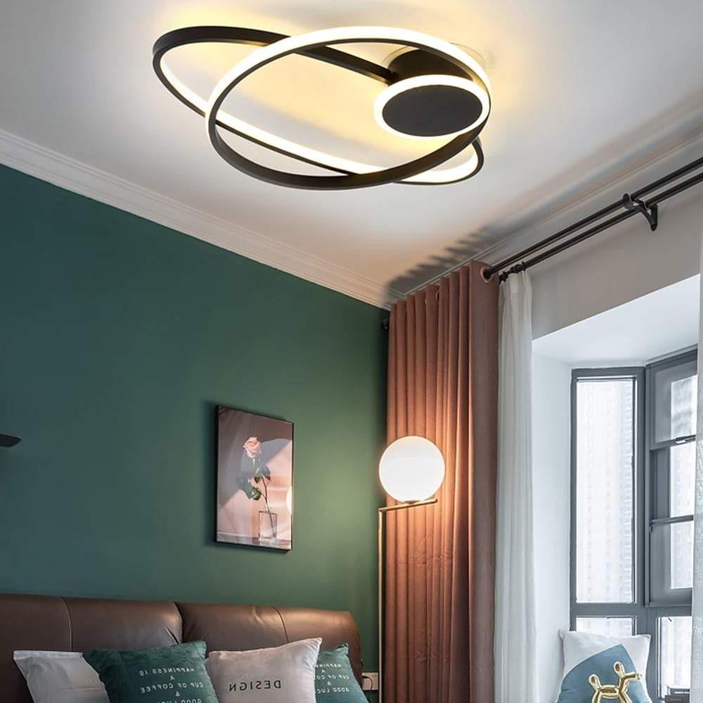 29'' LED 2-Light LED New Design Flush Mount Lights Modern LED Metal Acrylic Novelty Dimmable Ceiling Lights