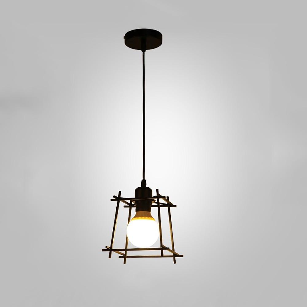 8'' LED Incandescent 1-Light Single Design Cluster Design Pendant Light Nordic Style Country Metal Pendant Lights-dazuma