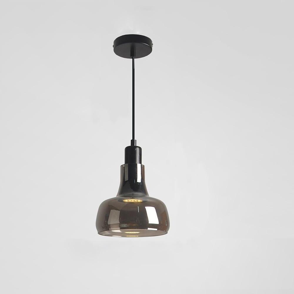 9'' LED 1-Light Single Design Pendant Light Nordic Style Modern Glass Metal Island Lights