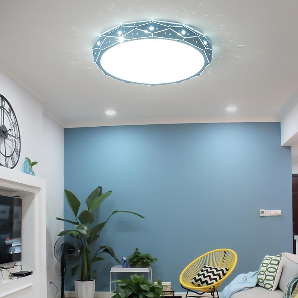 Childs ceiling light mounted in a colorful children’s playroom setting.