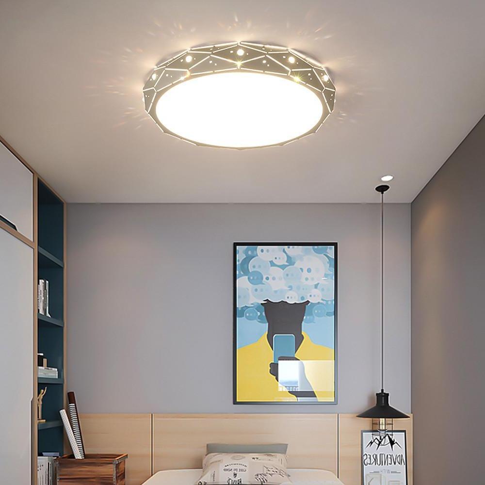 Childs ceiling light illuminating a small child’s bedroom space.