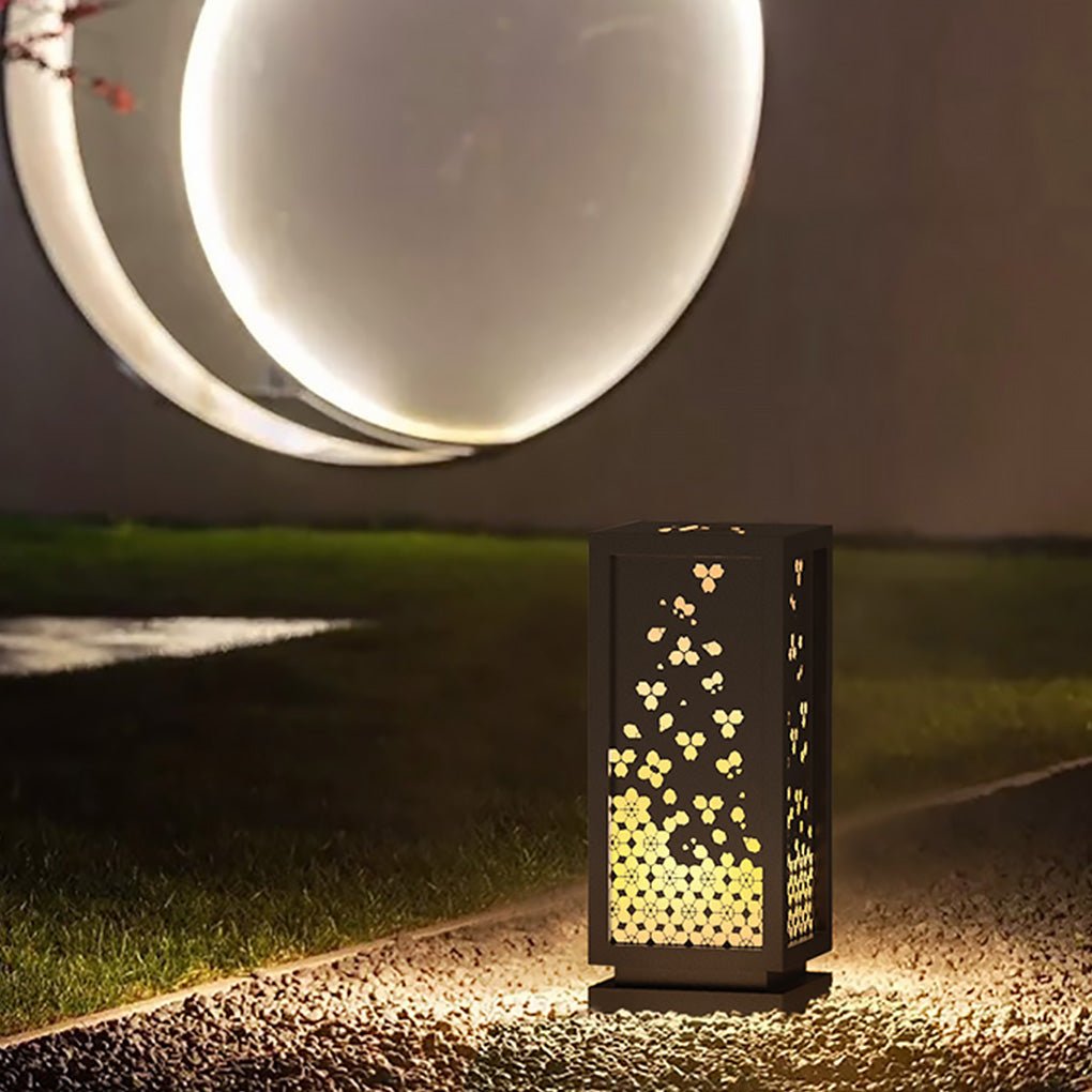 Chinese Style Hollow Carved Outdoor Courtyard Waterproof Landscape Lighting Decorative Lamp - Dazuma