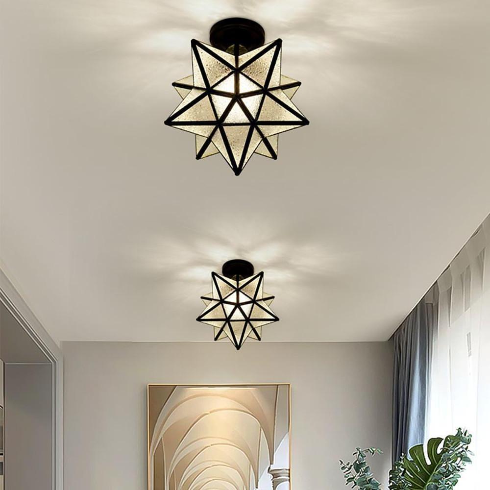 8'' LED Incandescent 1-Light Single Design Pendant Light Nordic Style Traditional Classic Metal Glass Novelty Classic Vintage Style Ceiling Lights-dazuma