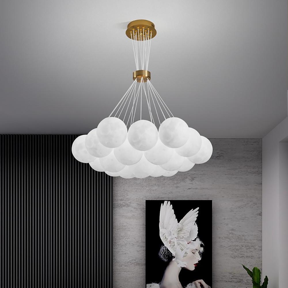16'' LED 19 Bulbs 13 Bulbs 7-Light Single Design Pendant Light Nordic Style LED Glass Metal Pendant Lights-dazuma